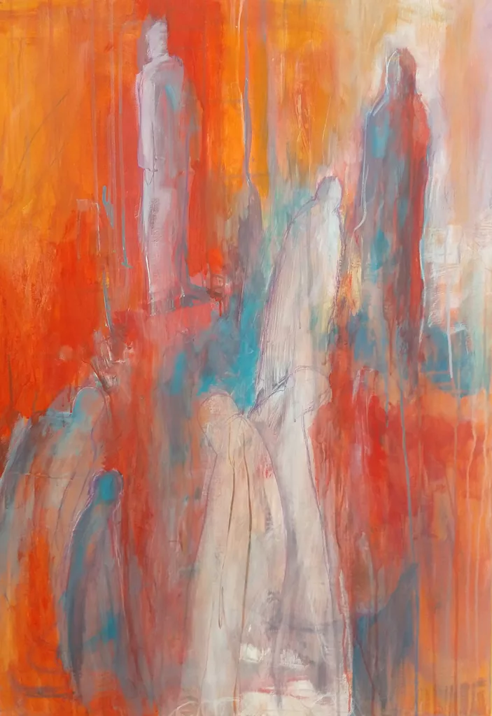 Malerei Merle Neumann - Komm - 70 x 100 cm