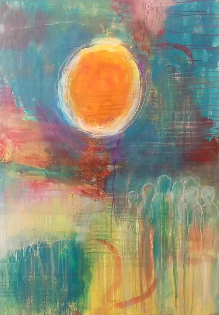 Malerei Merle Neumann - Licht - 70 x 100 cm